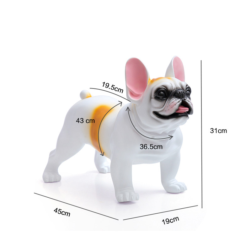 法国斗牛犬展架摆件仿真狗模型橱窗摄影道具客厅桌面装饰乔迁礼物,淘宝优惠券,粉丝福利购,淘宝优惠卷