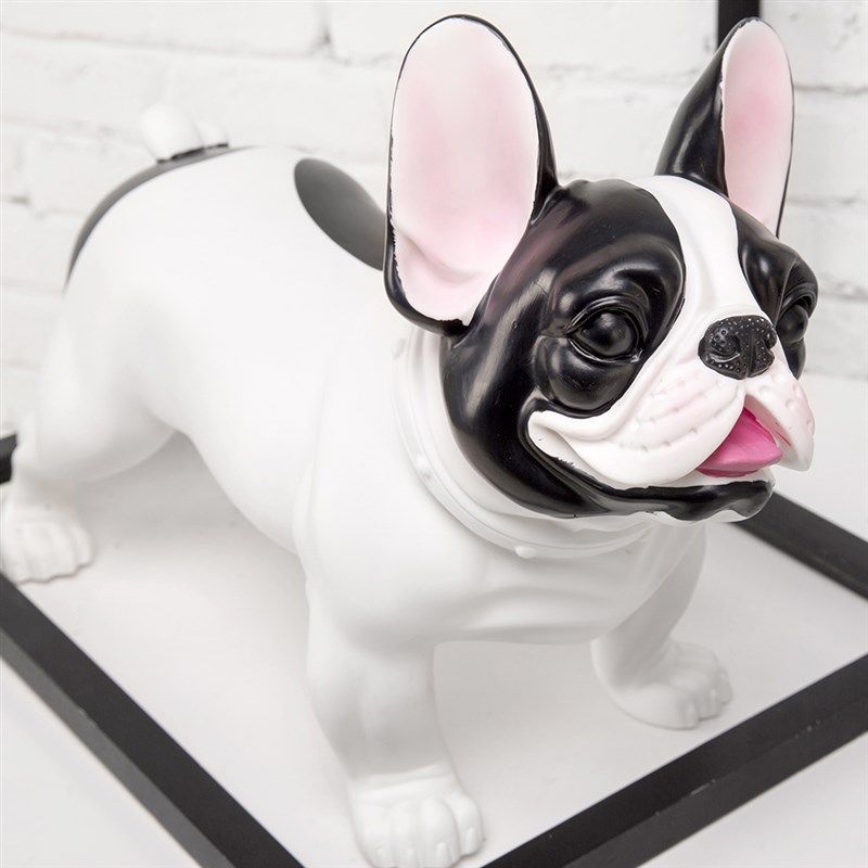 法国斗牛犬展架摆件仿真狗模型橱窗摄影道具客厅桌面装饰乔迁礼物,淘宝优惠券,粉丝福利购,淘宝优惠卷