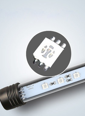 鱼缸潜水灯变色LED灯彩色LED灯鱼缸造景灯防水LED灯管水草潜水灯