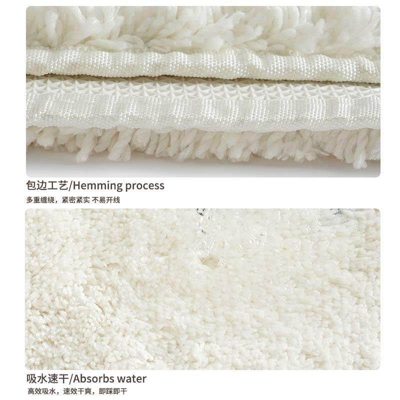 Cute Cartoon Bedside Carpet Children's Fun Bedroom New Thick Floor Mat Water-Absorbent Bathroom Foot Mat Bathroom Anti-Slip Mat