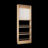 Door hole board storage rack bookshelf storage cabinet multi-layer rack ultra-thin K picture book rack solid wood wall-mounted floor-standing bookshelf