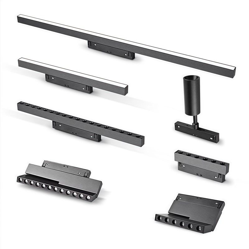 极窄磁吸轨道灯15mm无边框磁吸灯轨道灯嵌入式暗装无主灯客厅照明,淘宝优惠券,粉丝福利购,淘宝优惠卷