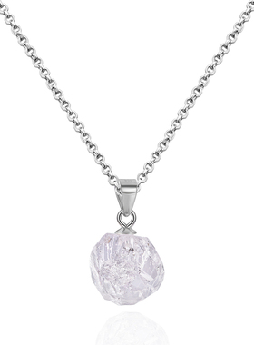 VITARING镶钻宝石925银项链女