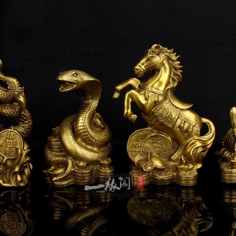 黄铜珠宝十二生肖属鼠牛虎属兔龙蛇马羊猴鸡狗猪,淘宝优惠券,粉丝福利购,淘宝优惠卷