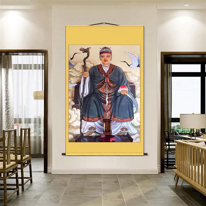 黑老画像胡老太君挂画黑妈妈东北出马客厅堂口供奉装饰卷轴画,淘宝优惠券,粉丝福利购,淘宝优惠卷