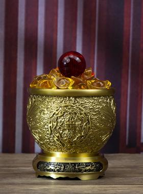 小铜记九紫离火铜缸摆件招财旺运客厅卧室办公室乔迁礼品