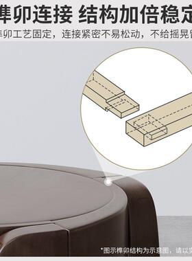 实木凳子家用高板凳可叠放新中式圆凳简约小矮凳轻奢客厅餐桌椅子