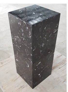 人造黑白根大理石石材底座酒店别墅家居雕塑摆件落地摆台展台定制