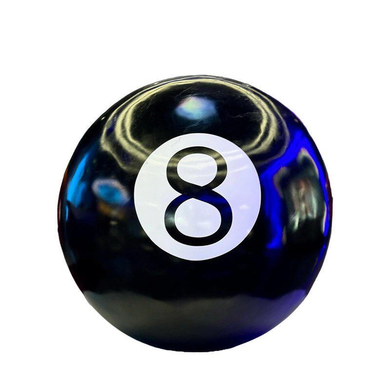 室内卡通台球公仔雕塑黑八玻璃钢台球厅俱乐部开业落地大摆件装饰 - 图3