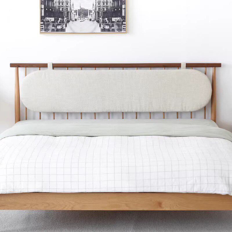 床头靠垫木架挂靠软包垫大靠背海绵垫背卧室床上靠枕护腰床上靠枕 - 图2