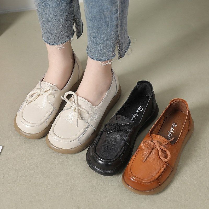 2024新款大码女鞋胖脚宽肥单鞋防滑系带妈妈鞋上班不累脚工作鞋41,淘宝优惠券,粉丝福利购,淘宝优惠卷