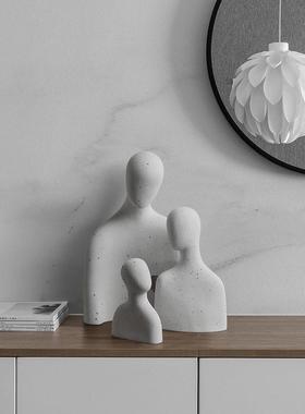 北欧轻奢抽象人物电视柜摆件家居客厅玄关现代简约酒柜创意装饰品