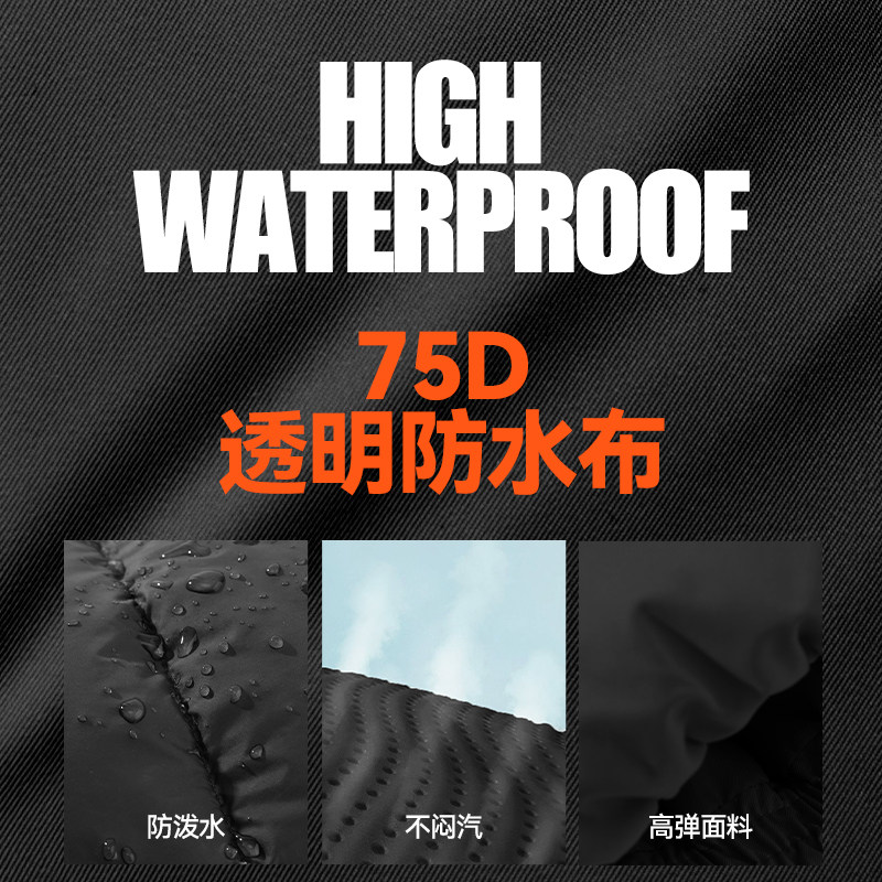 贵人鸟童装羽绒服男童秋冬鸭绒女童黑色防水外套儿童冬季保暖棉袄