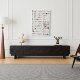 Nordic solid wood TV cabinet black solid wood carving retro living room home TV cabinet audio-visual cabinet storage cabinet
