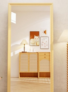 美式穿衣镜子复古服装店大落地镜家用女生卧室网红玻璃试衣全身镜