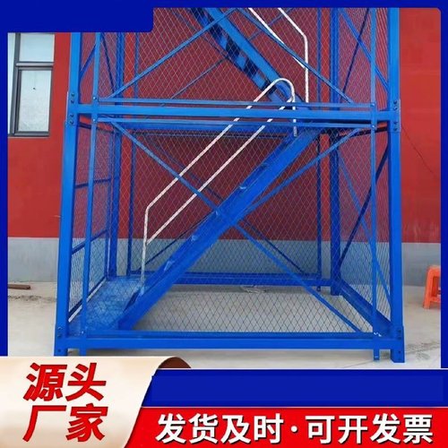 盖梁平台施工桥梁人行防护通道墩柱施工平台厂家安全梯笼爬梯 - 图0