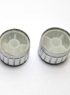 23*17mm铝合金电位器旋钮 旋转开关音量调节旋钮帽子6MM轴孔 银色