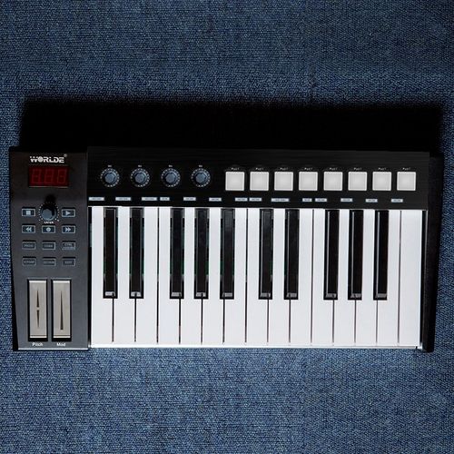 MIDI键盘半配重音乐编曲键盘25键37键49键61键88键电音打击垫迷笛 - 图3