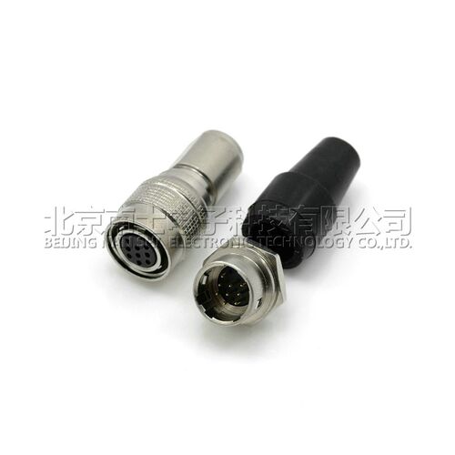 航空插头插座纯铜YC12-7-8-9-10-11-12芯快速插拔12MM推拉连接器 - 图2