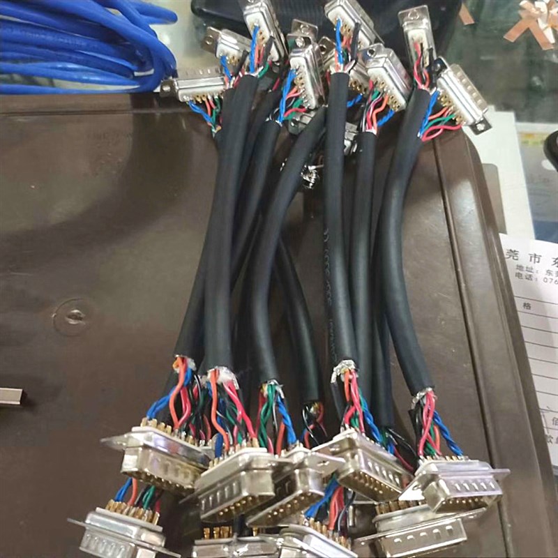 线束加工定制护套端子线电子线排线DB SCSI 自动化I/O屏蔽线束 - 图2