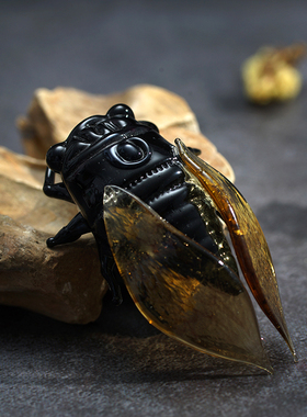 琉璃仿真蝈蝈螳螂蛐蛐青蛙知了昆虫小微盆景观装饰玻璃工艺品