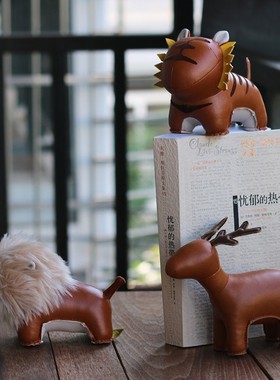 zuny动物纸镇女礼物男生日创意个性礼盒装 书房北欧装饰手工摆件