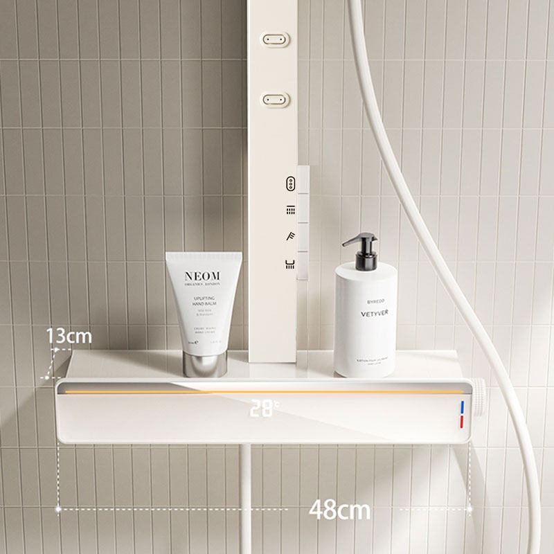 德国酒店全铜智能恒温淋浴冷热花洒套装家用浴室卫生间增压沐浴器