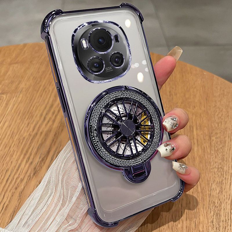 适用华为荣耀magic6手机壳mgaic6pro透明保护硅胶套BVL一AN00气囊全包防摔软壳超薄魔术男女por带支架陀螺,淘宝优惠券,粉丝福利购,淘宝优惠卷