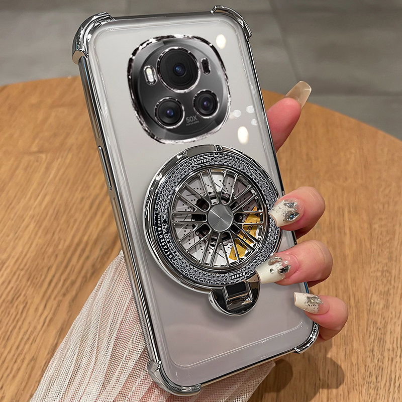 适用华为荣耀magic6手机壳mgaic6pro透明保护硅胶套BVL一AN00气囊全包防摔软壳超薄魔术男女por带支架陀螺,淘宝优惠券,粉丝福利购,淘宝优惠卷