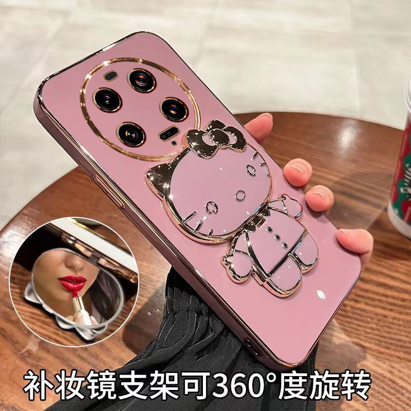 适用小米13ultra手机壳xiaomi13uitra保护硅胶套5G带补妆镜子mi全包防摔2304FPN6DC软壳至尊版m女新款u带支架