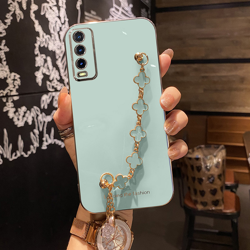 适用vivoy30手机壳vivo Y30g标准版活力保护5G硅胶套V2034A带手链条viviy全包防摔软壳viovy女网红可爱侧边指