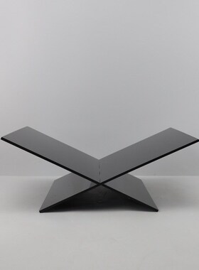 亚克力交叉书架摆件装饰品样板间C售楼部展厅大理石底座金属家居