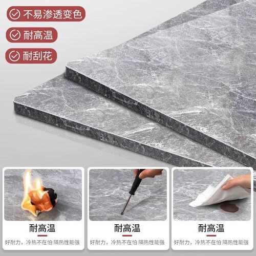 岩板厨房b置物架多功能微波炉收纳餐边柜落地多层带门烤箱储物柜 - 图1