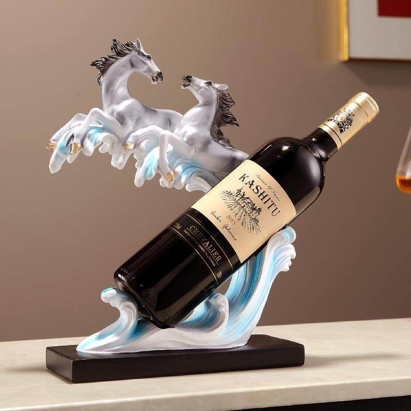 新中式马到功成红酒架子摆件家居客厅酒柜电视柜工艺装饰乔迁礼品,淘宝优惠券,粉丝福利购,淘宝优惠卷