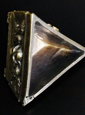 藏传合金家用法器羯磨杵底托座子金刚杵金刚镢马头杵底座装饰摆件