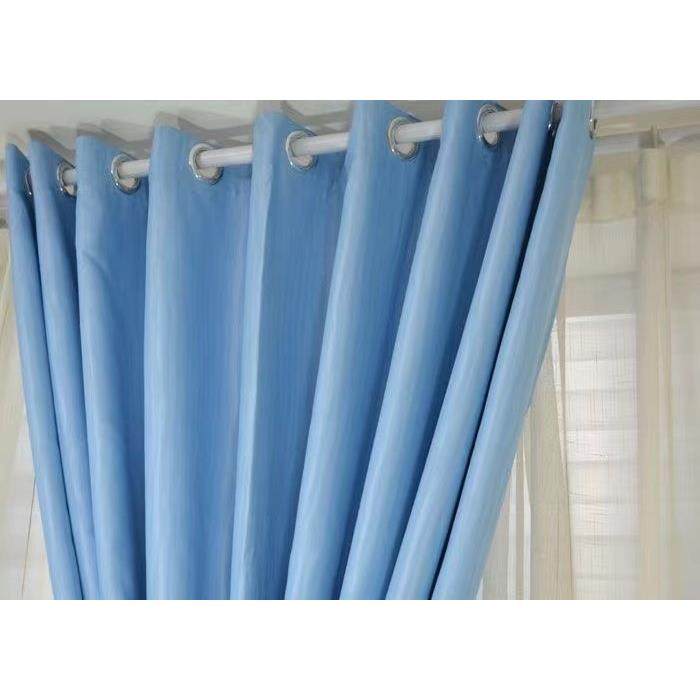 医院办公室窗帘面料纯色遮光阳台防晒定制简单学校蓝色窗帘成品,淘宝优惠券,粉丝福利购,淘宝优惠卷