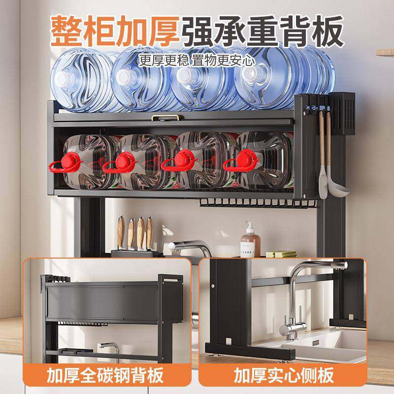 厨房水槽置物架洗碗槽水池防尘碗柜台面收纳餐具多功能储物沥水架,淘宝优惠券,粉丝福利购,淘宝优惠卷
