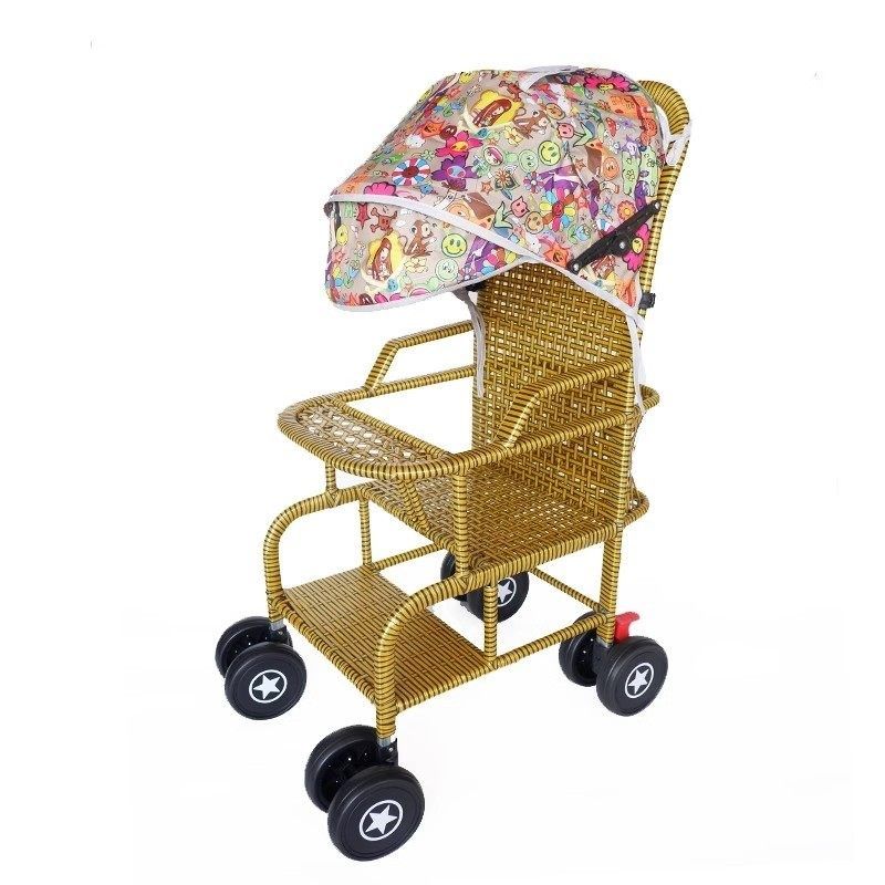 【加宽】婴儿推车藤椅彷藤手工轻便竹藤宝宝藤编车可坐躺夏季透气,淘宝优惠券,粉丝福利购,淘宝优惠卷