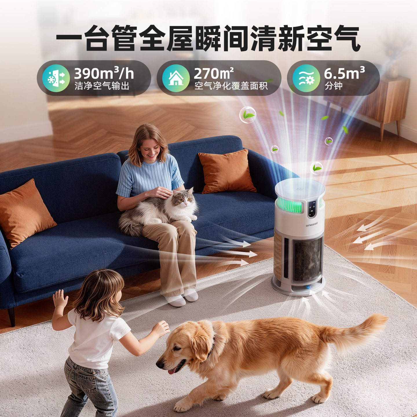 Oneisall pet air purifier