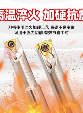 HSMT螺纹铣刀杆加工中心 T型螺纹刀杆SMT数控内冷切槽单刃挑牙刀