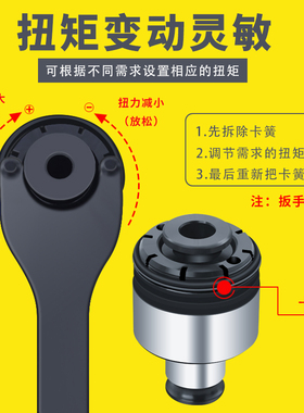 攻丝夹头GT12扭力过载保护丝锥夹头防断加工中心摇臂钻丝攻机夹头
