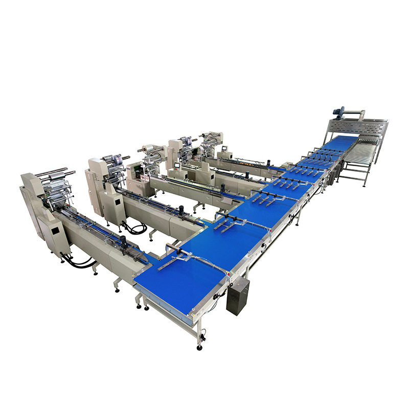 多功能食品理料包装线 蛋糕理料枕式包装机 一拖五自动理料包装线,淘宝优惠券,粉丝福利购,淘宝优惠卷