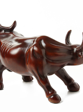 牛招财树脂工艺品新房办公室桌酒吧台面博古架装饰炒股吉祥物