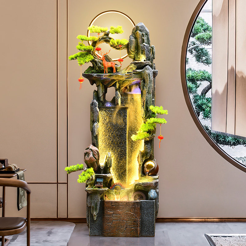 水幕墙流水屏风客厅落地假山循环水景喷泉公司办公室业乔迁,淘宝优惠券,粉丝福利购,淘宝优惠卷