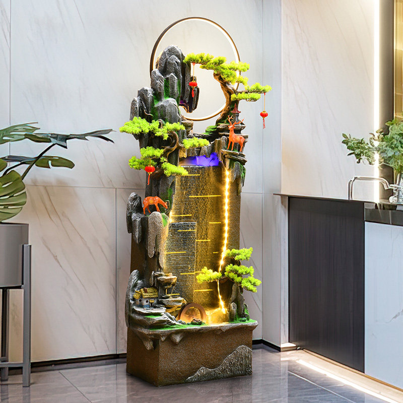 水幕墙流水屏风客厅落地假山循环水景喷泉公司办公室业乔迁,淘宝优惠券,粉丝福利购,淘宝优惠卷