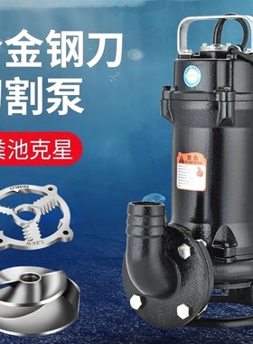 德国进口污水切割式污水泵抽粪沼气泥浆排污泵家用化粪池大功率切