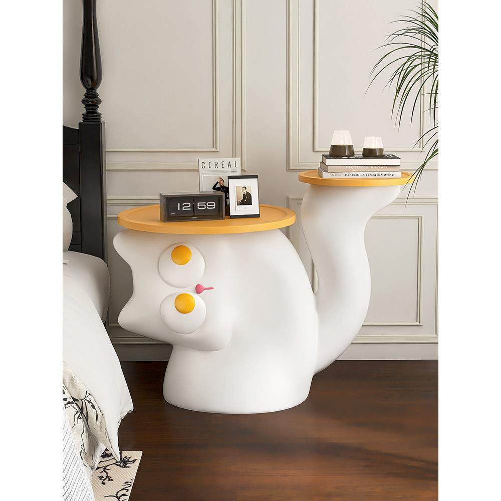 可爱小猫猫落地摆件客厅大型电视柜沙发旁边家居装饰创意卡通茶几,淘宝优惠券,粉丝福利购,淘宝优惠卷