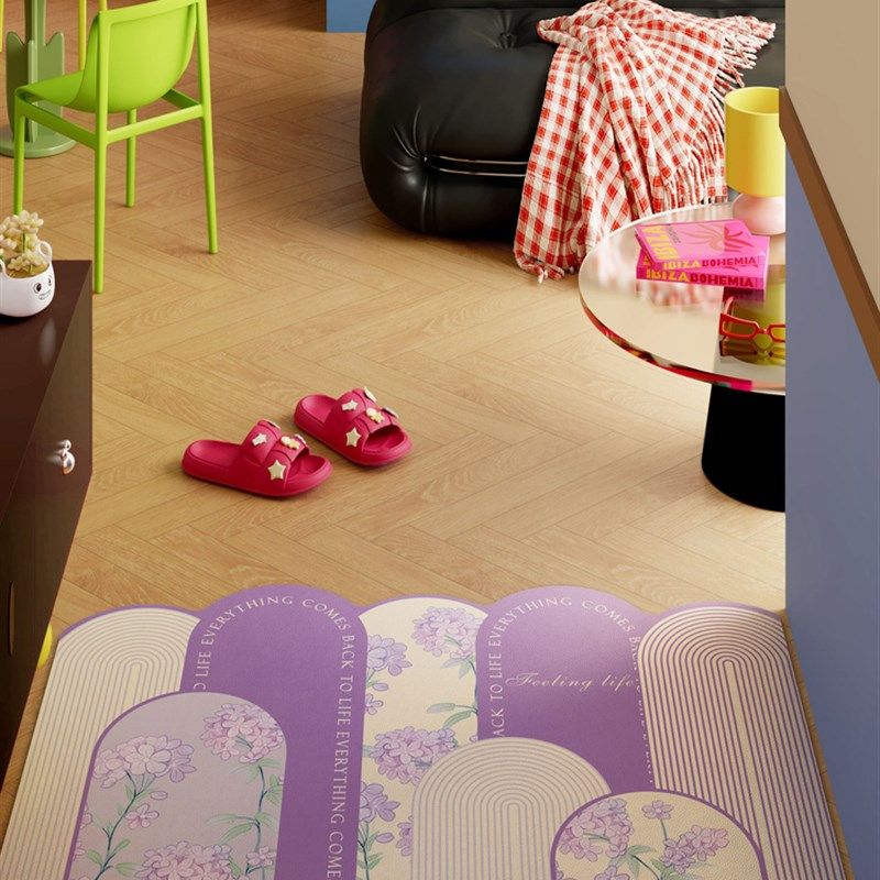 新中式入户门地垫玄n关门口脚垫高级感可裁剪门垫pvc可擦免洗地毯,淘宝优惠券,粉丝福利购,淘宝优惠卷