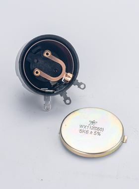 单圈线绕电位器WX112WX050可调电阻5W精密阻值2.2K4.7K刻度盘旋钮