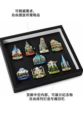 旅游纪念冰箱贴足球篮球队徽徽章胸章球迷礼品磁吸收纳相框摆台